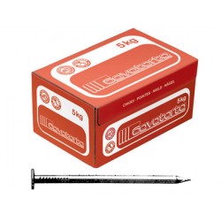 CHIODI CAVATORTA MM 13X30 TESTA PIANA, CONFEZIONE DA 5 KG. IN FILO DI FERRO LUCIDO.