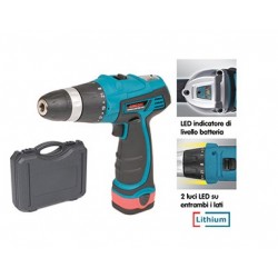 TRAPANO A BATTERIA CONCORD 10,8 V. REVERSIBILE. IN VALIGETTA. MOD. FDL 30
