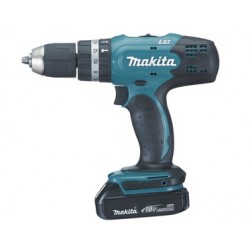 TRAPANO A BATTERIA MAKITA 18 V. REVERSIBILE. IN VALIGETTA CON 2 BATTERIE. MOD.DHP453RYE